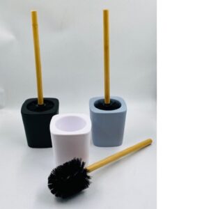 Escobilla Baño 6204 Plast.MangoMadera.c/Base36x10*