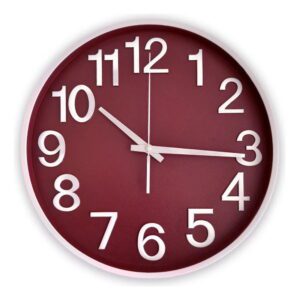 Reloj 169 Pared Color 35cms Borde Ancho*