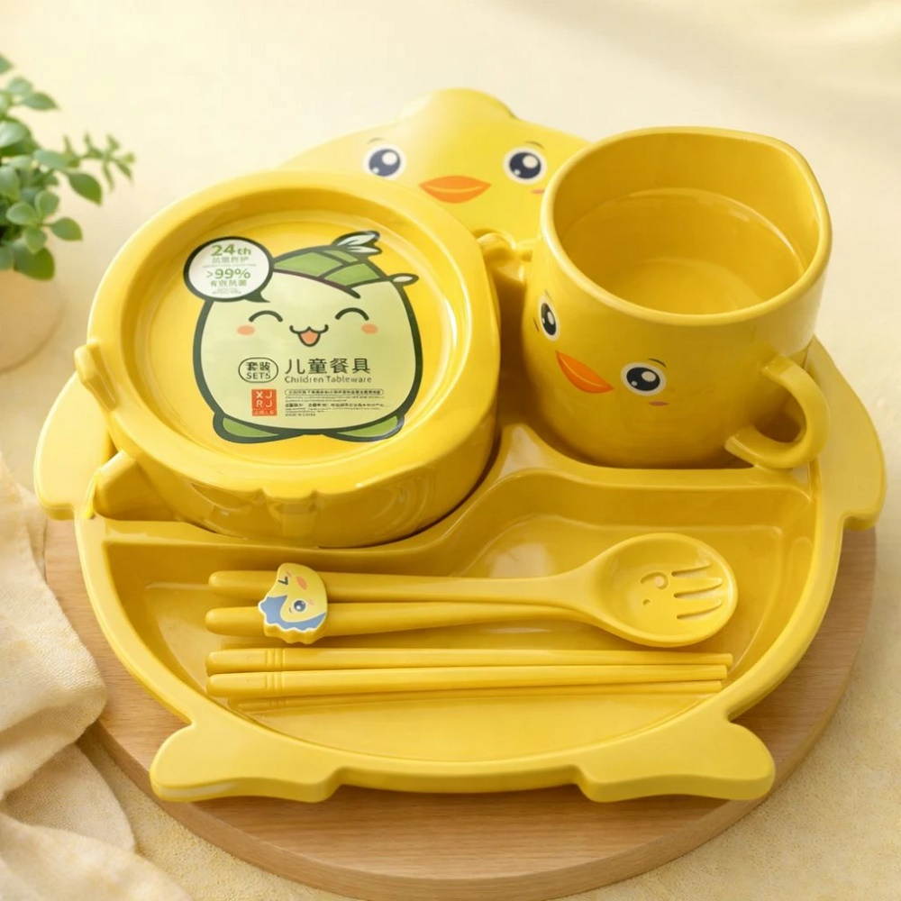 Set 049 Infantil Bandeja+Cub.+Vaso+Bowl+Plato *