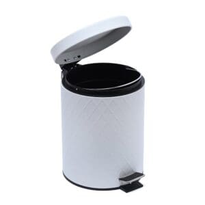 Cesto Acero c/Tapa Pedal  5lt Kinor