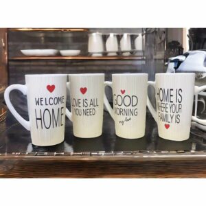 Taza Ceramica Rayas Barak 345 x 400 ml*