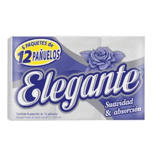 Pañuelo Descart.Elegante x12 unid