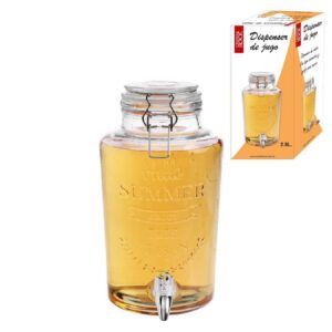 Disp.Vidrio p/Jugo c/Canilla 3.5 lts Crystal*