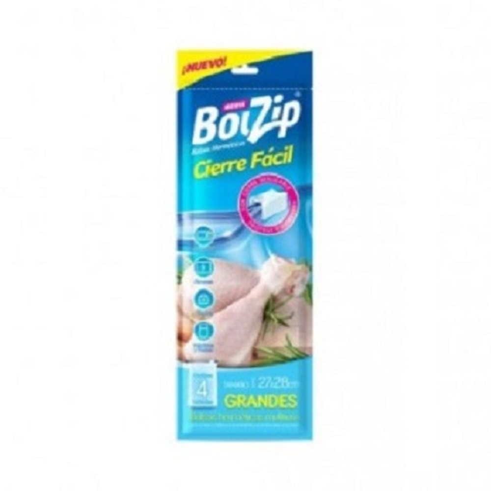 Bolzip IBERIA CierreFacil x4Grande p/Alimento