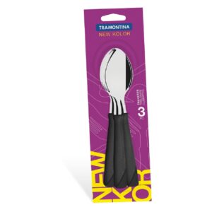 Set x 3 Cuchara Tramontina Negro New Kolor *