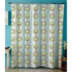 Cortina Baño Plastica c/ganchos 180x180 Amalfi .
