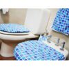 Set Baño 4 pzas.Cubre Inodoro+Bidet+Rollo+Bolsa.