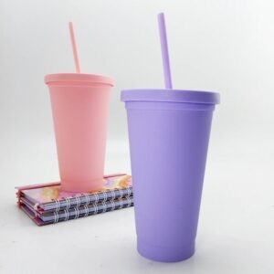 Vaso Plastico+Sorbete Eco Pastel 500 cc