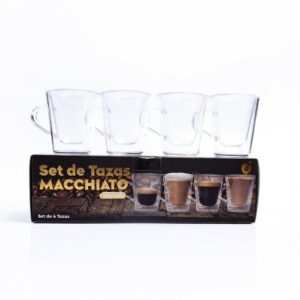 Set x 4 Tazas Macchiato DobleCapa Duzzi