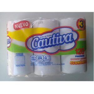 Rollo de Cocina CAUTIVA  x 3
