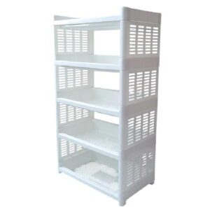 5 Estantes Plasticos Apilables 30x50x94 cms