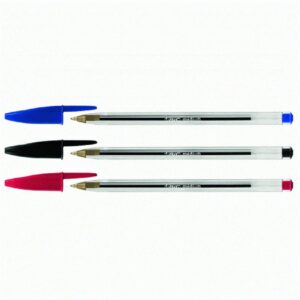 Birome Bic Cristal Negro/Azul/Rojo*