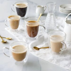 Set x 4 Tazas Macchiato DobleCapa Duzzi