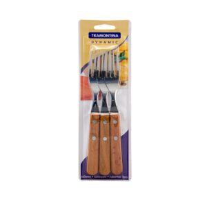 Tenedor Tramontina m/Madera Dynamic x3*