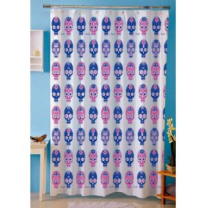 Cortina Baño Extra Gruesa c/Ganchos 317.