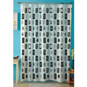 Cortina Baño Extra Gruesa c/Ganchos 317.