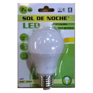 Lampara Led 7/60w Blanca Luz Calida*