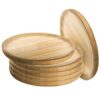 Plato Madera Pino 24 cms