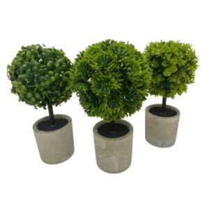 Maceta Ceramica 116 c/Arbolito Verde Altura 25cms