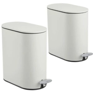 Cesto Acero Oval SUKA 5 lts Pedal Tapa Soft Close