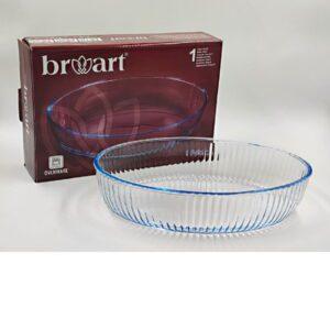 Fuente Broart 26x18 Oval Vidrio p/Horno 1550cc  .