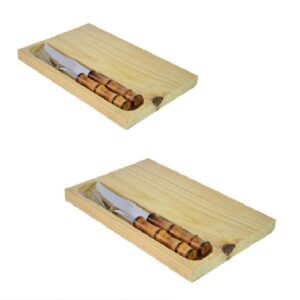 Cubiertos c/Tabla 24cms Asado Cj.Regalo Melinox