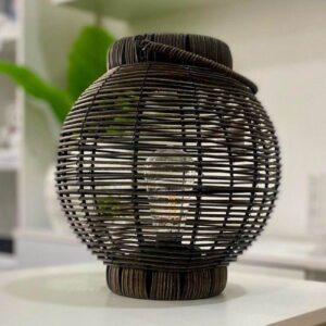 Farol Led 6333 Diseño Esfera Tejida 25x27cms*