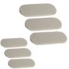 Tope Autoadhesivo Blanco x 3 unid.Oval .