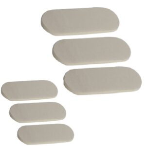 Tope Autoadhesivo Blanco x 3 unid.Oval .