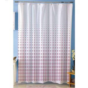 Cortina Baño Extra Gruesa c/Ganchos 317.