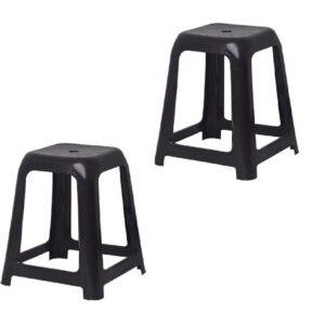 Banqueta Negra Plastica Cuad.Gemplast .