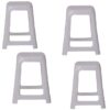 Banqueta Blanca Plastica Cuad.Gemplast.