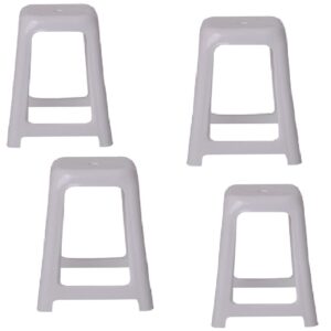Banqueta Blanca Plastica Cuad.Gemplast.