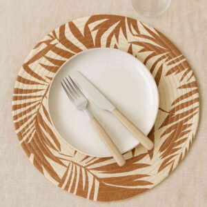 Individual/Plato Sitio DA245 Algodon Grande 38cm