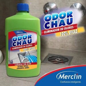 Alternative view of ODORCHAU Eliminador Olores Cañerias 1 Lt Merclin *