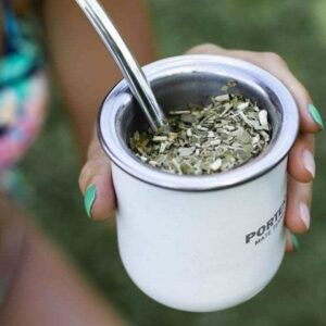 Mate Termico Acero PORTEÑO+Bombilla