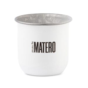 Mate Matero Marwall Acero Inox.Blanco/Negro*