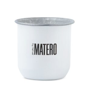 Mate Matero Marwall Acero Inox.Blanco/Negro*