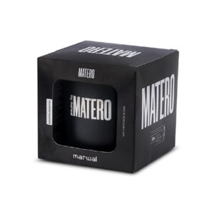 Mate Matero Marwall Acero Inox.Blanco/Negro*