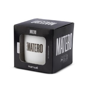 Mate Matero Marwall Acero Inox.Blanco/Negro*
