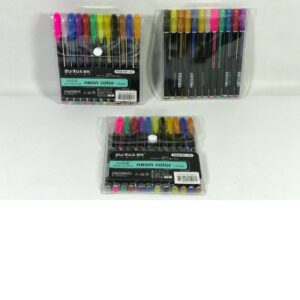Set x12 Lapiceras 334 Neon Color BigPresent