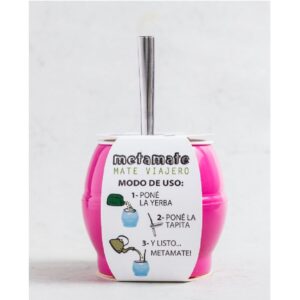 Mate Viajero Plast.c/Bombilla Acero Duzzi