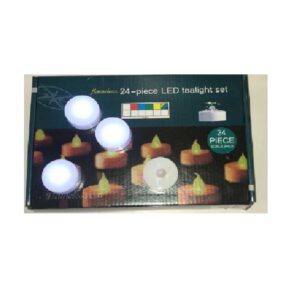 Vela s/Llama Led x 1Blanca .