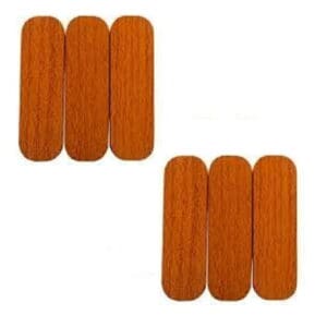 Tope Autoadhesivo x3 Madera Oval Kodiko.