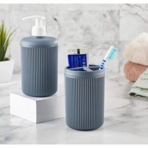 Set 123 Baño x2(Disp+Vaso) Plastico Diseño Voce*