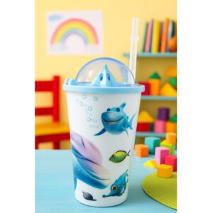 Vaso Plastico 24180 Sorbete c/Exprimidor+Tapa