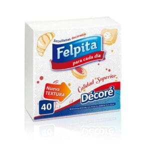 Servilletas Felpita Decorada x40 unid