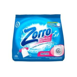 Jabon Zorro Baja Espuma x 400 grs*