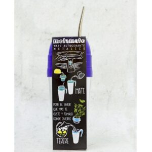 Mate Autocebante Metalico 400ml Duzzi