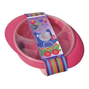 Plato Termico p/Bebe+Cub+Figuras+Ventosa.